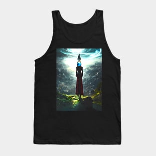 Human/Alien War - Ancient Inquisitor - AI Generated Sci Fi Concept Art - Tank Top